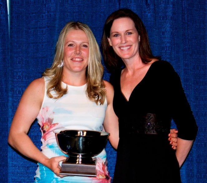Natalie Beazant with award